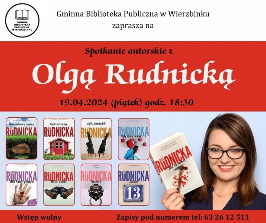 Spotkanie Autorskie z Olga Rudnicką