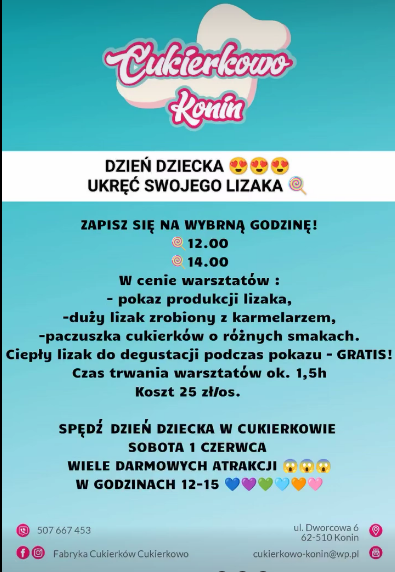 Dzień Dziecka- Cukierkowo