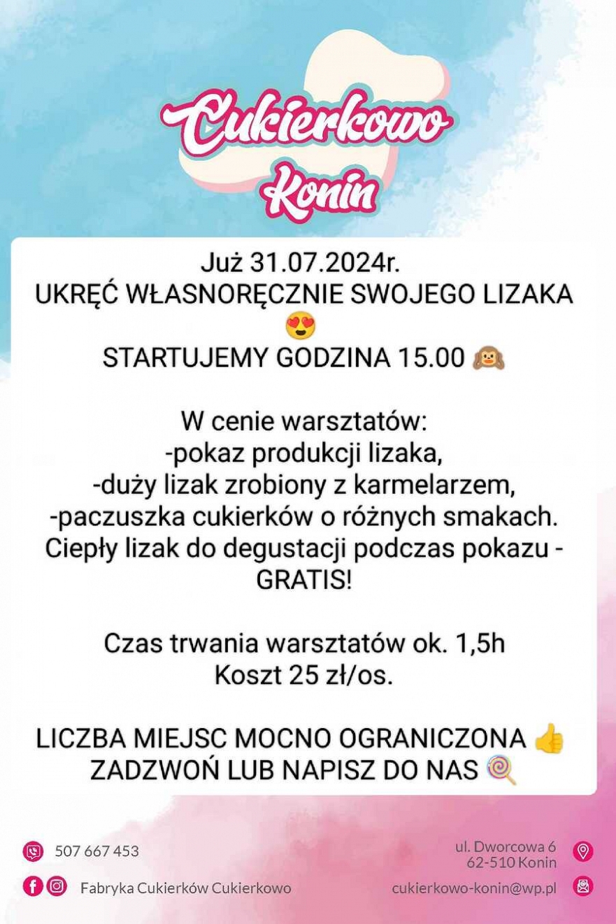 Warsztaty w Cukierkowo Konin