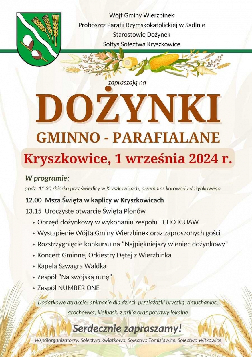 Dożynki w gminie Wierzbinek