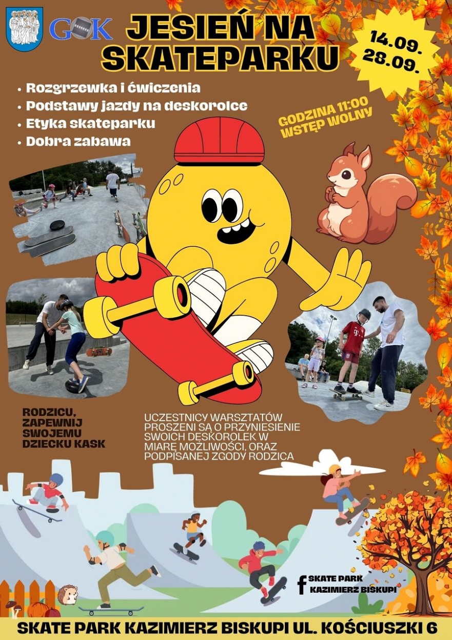 Jesień na Skateparku