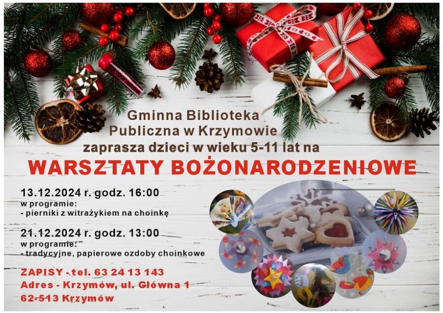 Warsztaty Bożonarodzeniowe w Krzymowie