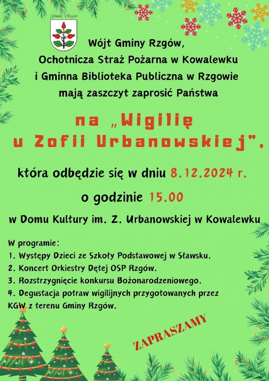 Wigilia u Zofii Urbanowskiej