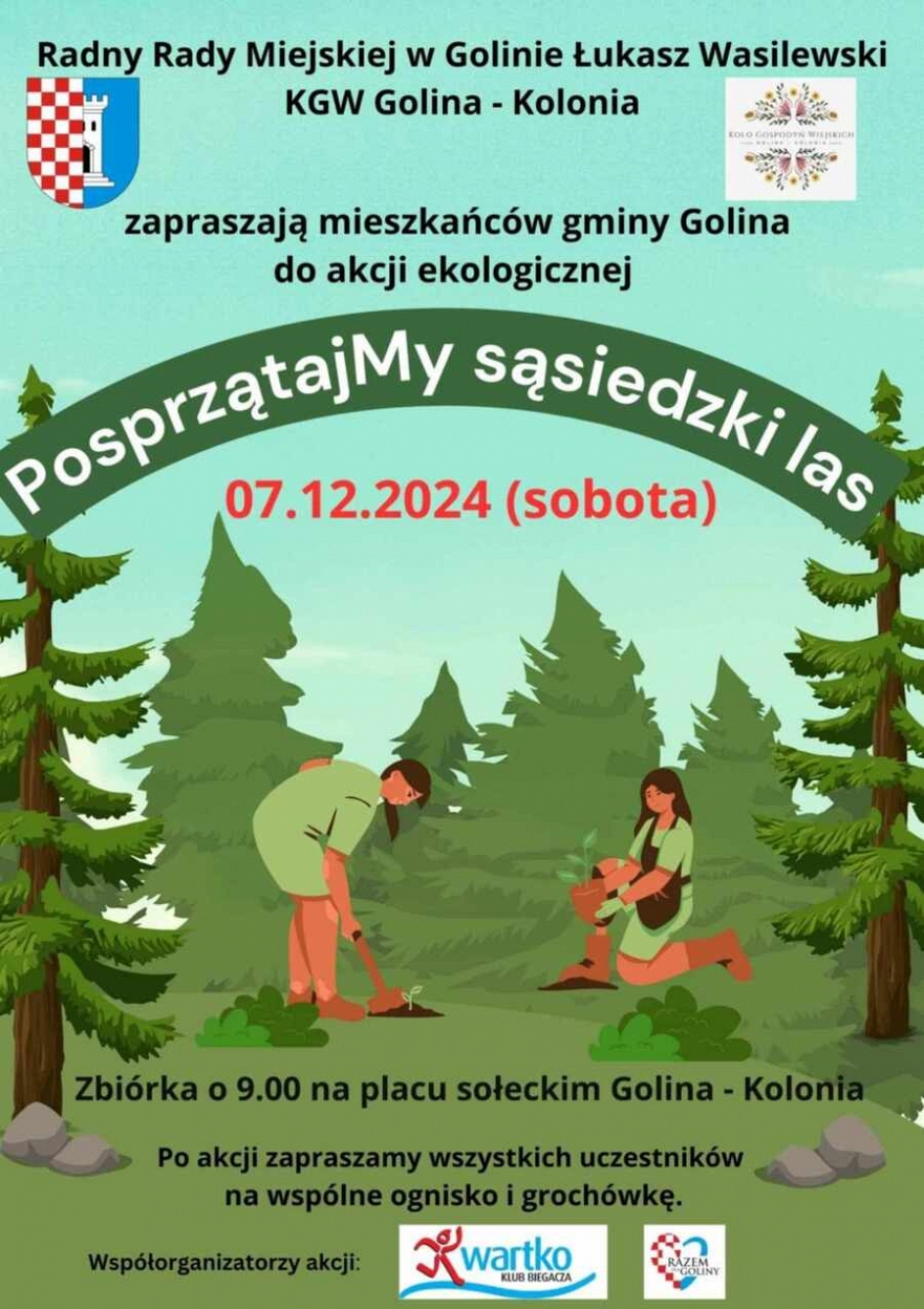 Akcja sprzątania w Golinie