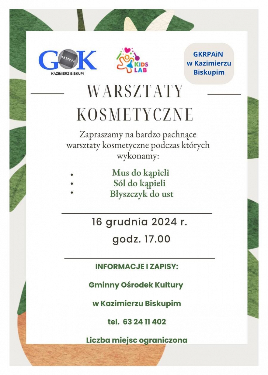 Warsztaty kosmetyczne