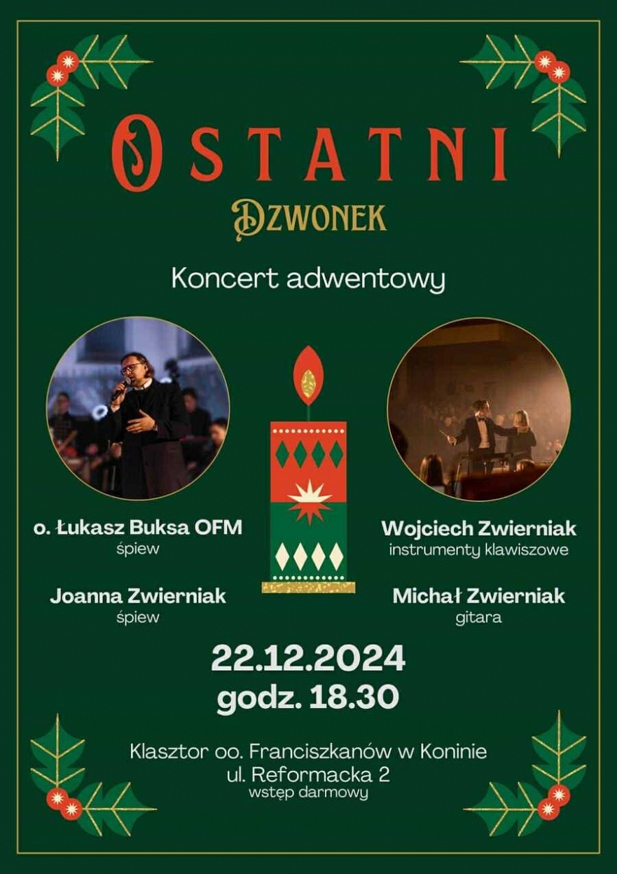 Koncert adwentowy u Franciszkanów