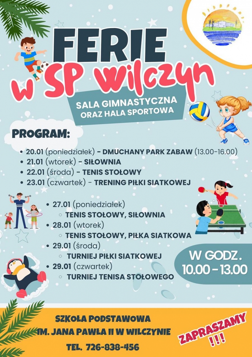 Ferie w SP Wilczyn